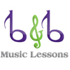 Piano Lessons, Classical Guitar Lessons, Drums Lessons, Violin Lessons, Bass Lessons, Voice Lessons, Music Lessons with B&B Music Lessons.