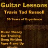 Acoustic Guitar Lessons, Electric Guitar Lessons, Music Lessons with Travis Tad Russell.